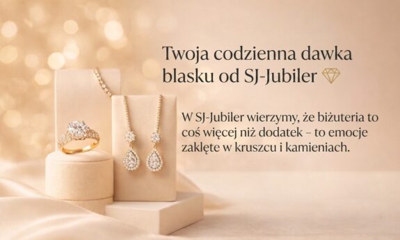 Zdjęcie ukazujące biżuterie i zachęcające do zakupu